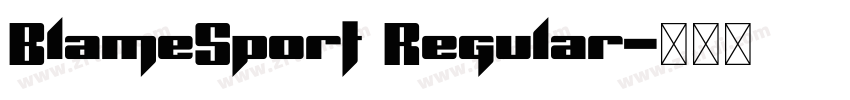 BlameSport Regular字体转换